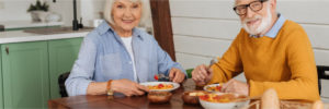 Elderly People eat